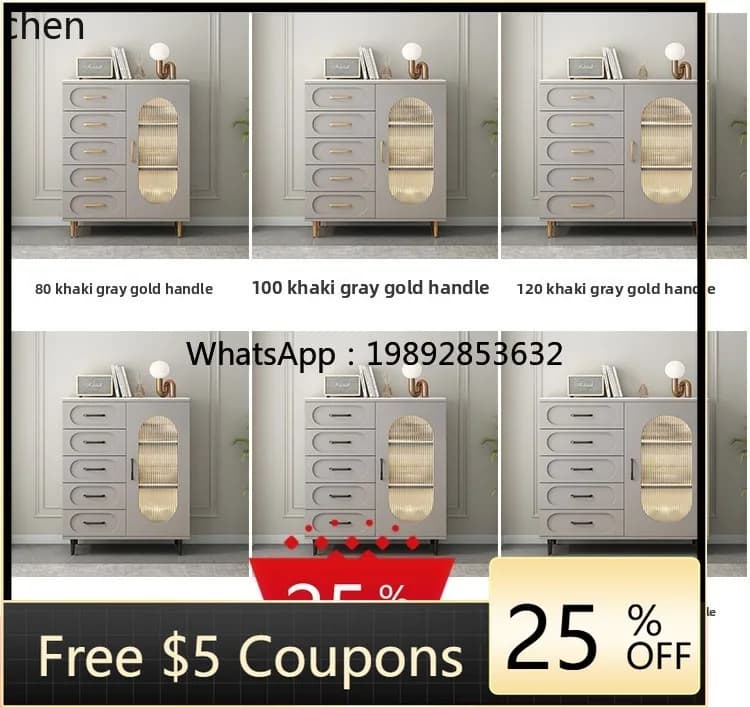 drawer cabinet simple modern wall storage bedroom storage light luxury bucket cabinet chest of drawers