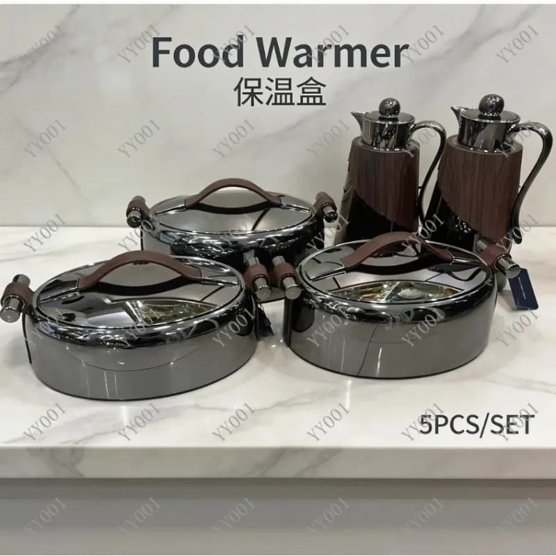 5PCS Food Warmer Set Thermal Lunch Box with Pot Insulated Food Container for Home Use