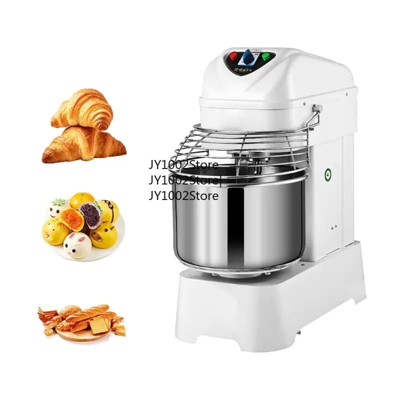 New 40 Liter 220V Electric Spiral Dough Mixer Stainless Steel Bowl Overheat Protection for Bakery Flour Corn Milk Nuts