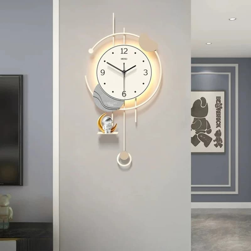 Restaurant Luminous Wall Clocks Silent Luxury Wall Clock Minimalist Unique Clock Interior Decor Living Room Watches Home Decor