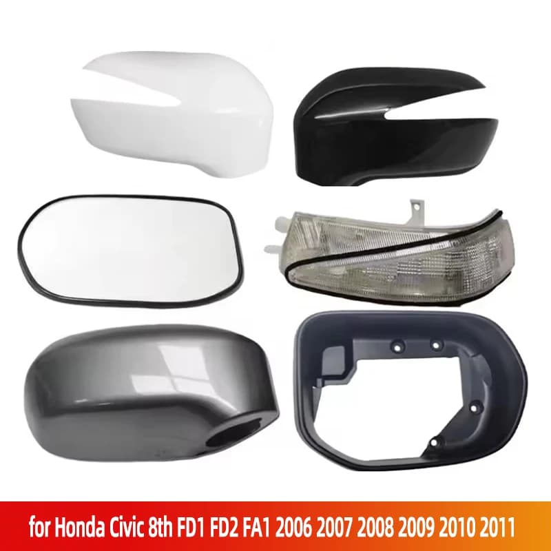 Auto Left Right Rear Mirror Glass Cover Frame Turn Signal Light for Honda Civic 8th FD1 FD2 FA1 2006 2007 2008 2009 2010 2011