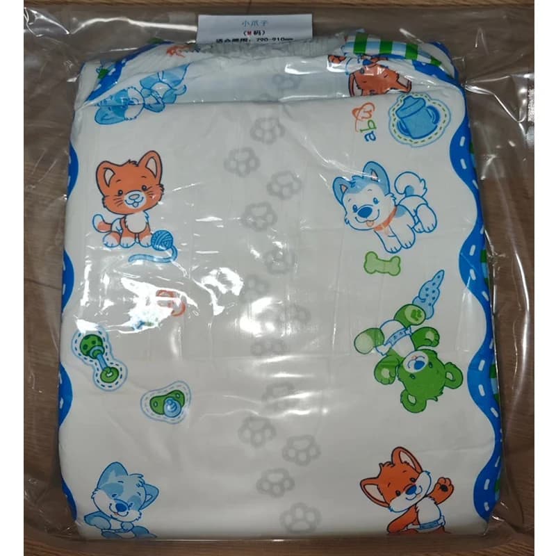 Adult Diaper ABDL Cute Cartoon Pattern Absorbent 5000-7000ml Disposable Diaper Leak Proof Soft Cozy Breathable Super Thick