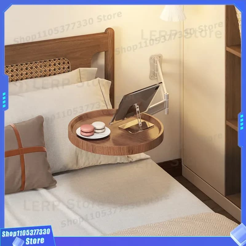 Foldable Bedside Table Small Suspended Shelf for Bedroom Creative Multi Functional Side Table Simple Design Nightstand