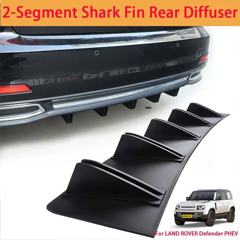 For LAND ROVER Defender PHEV Shark Fin Rear Diffuser Split Chassis Spoiler Auto Aerodynamic Parts Aerodynamic Modification