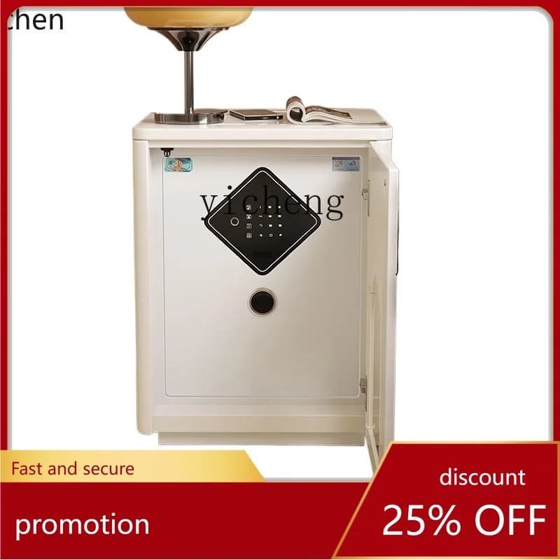 ZML bedside table safe simple modern bedroom multi-function large capacity smart fingerprint lock small cabinet