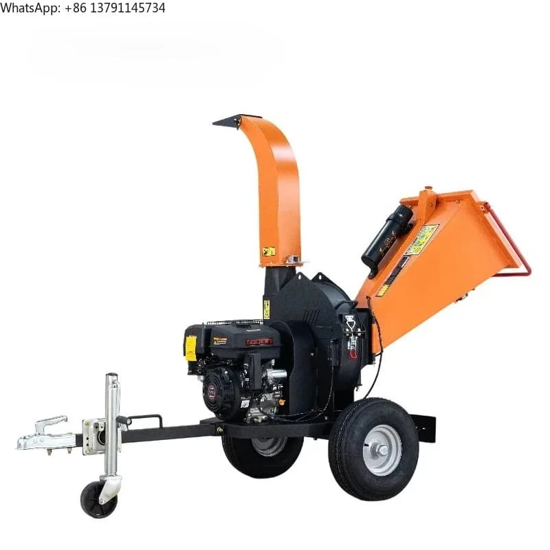 Customized 15HP Wood Chipper,Branch Crusher,High-performance Wood Crusher 12cm Wood Processor Forestry Machinery