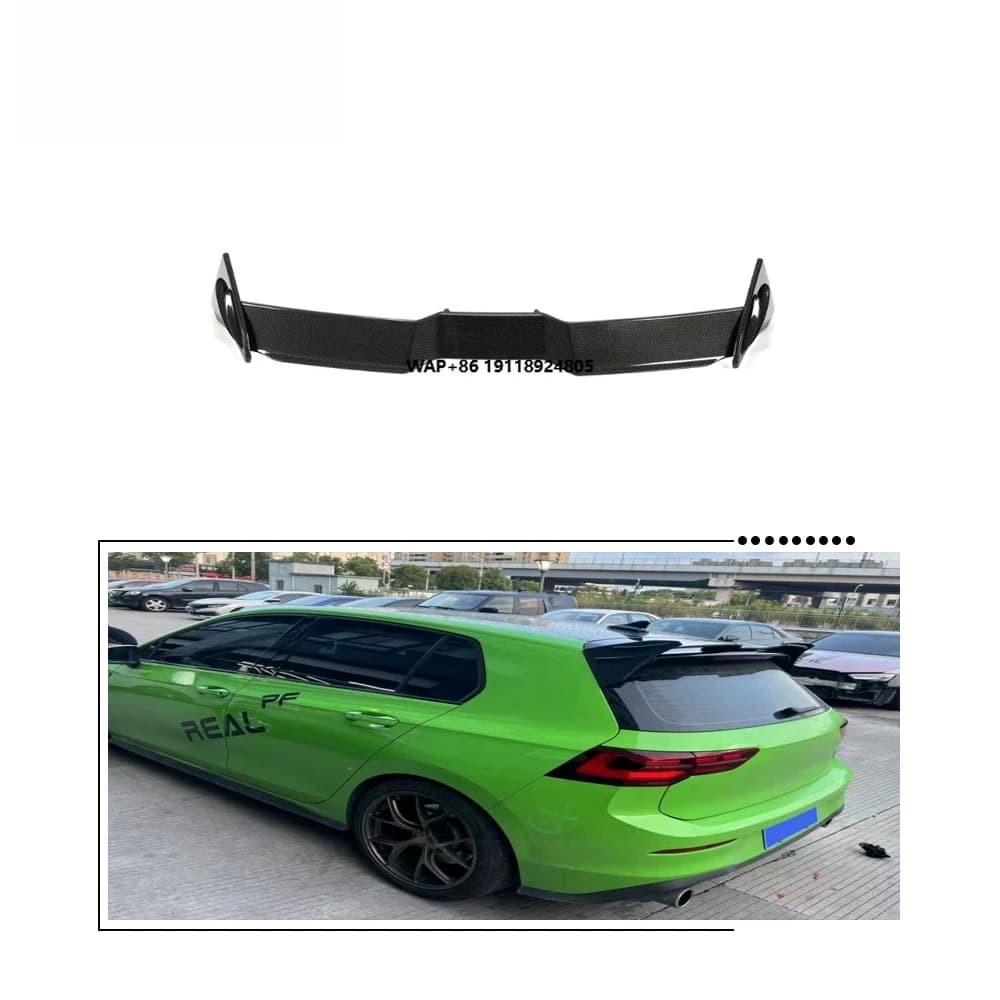Carbon Fiber Universal Spoiler Wing for-Volkswagen MK8 GTI R Line 2021-2022
