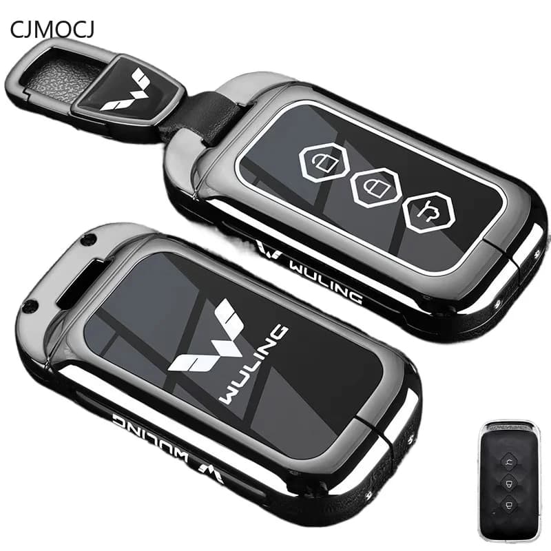 Premium Zinc Alloy Key Cover Case for WULING Xingchi/Hongguang Starlight S/Xingchen/Xingyun E5/Jiachen - Key Fob Shell