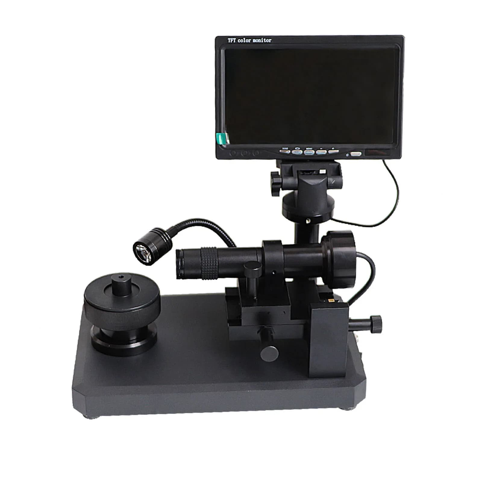 7" LCD 30-110X Diamond Number Inspection Gia Laser LED Illumination Manual Focus HD Waist Magnifier Digital Diamond Microscope