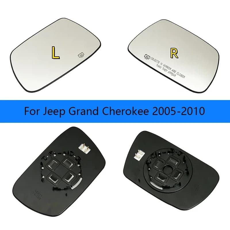 Car Mirror Suitable for Jeep Grand Cherokee USA 2005-2010 Rearview Mirror Heating Glass 5142875AA / 5142874AA