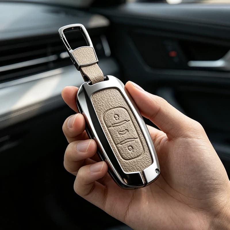 Car Smart 3Button Key Cover Case Auto For Geely Boyue NL3 EX7 SUV GT GC9 Emgrand X7 Borui Atlas Zinc Alloy Shell Holder
