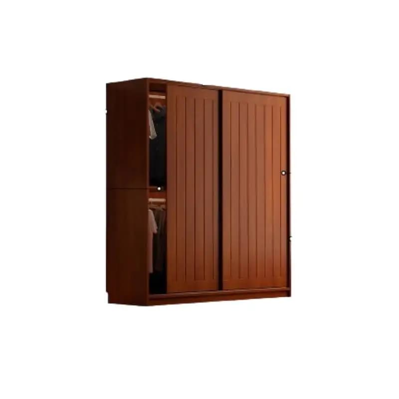 PG Vintage Partition Wardrobe Sliding Doors Square Corner Modern Wooden Wardrobe Storage Cabinets Mueble Organizador Furniture