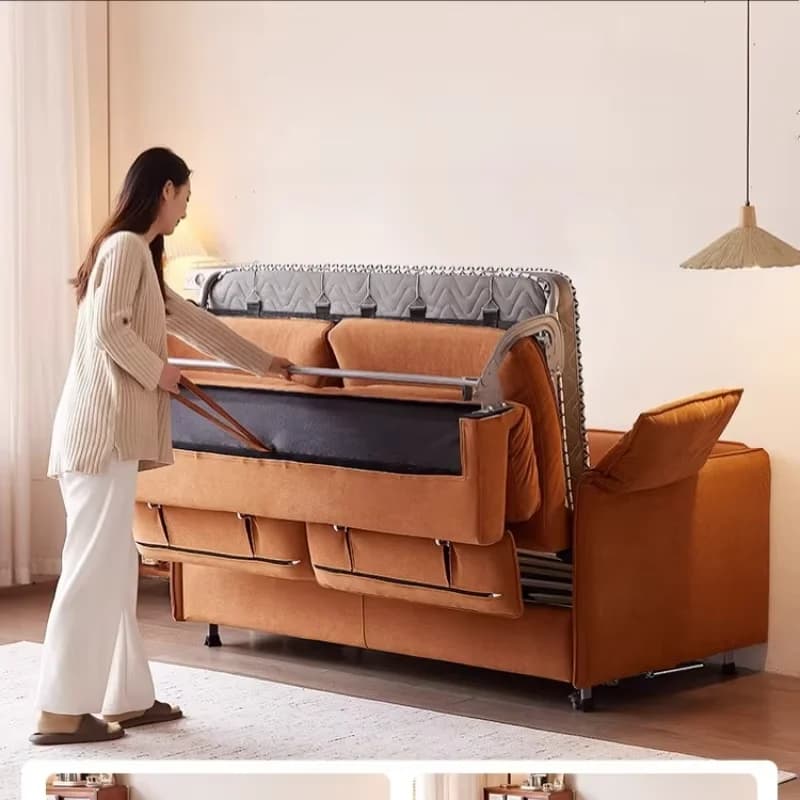Italian Nordic Small Sofa Modern Sleeper Designer Foldable Bedroom Couch Living Room Convertible Divano Furniture Home