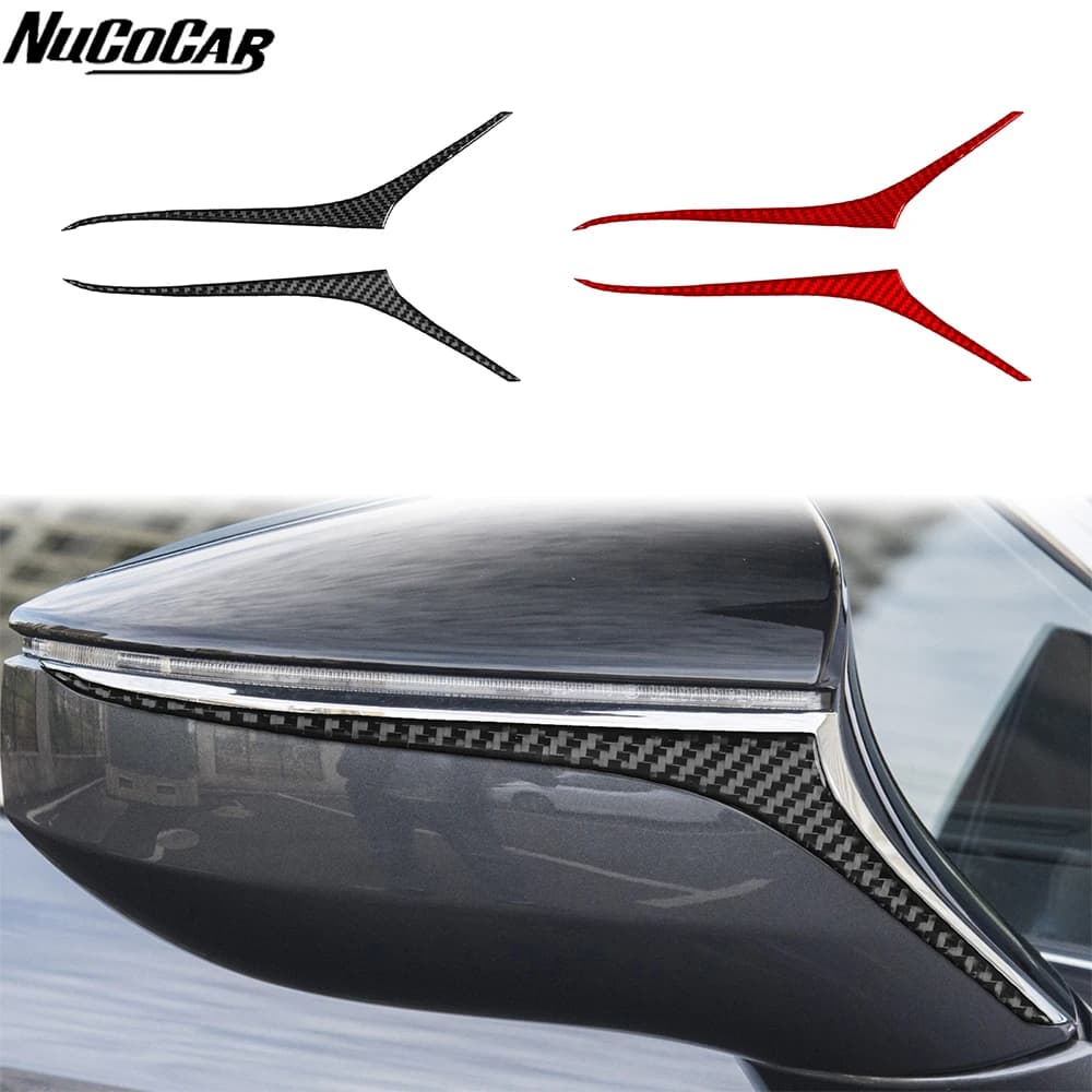 For Lexus ES 250 300h 350 2012-2018 Carbon Fiber Rear-view Mirror Impact Panel Car Accessories Exterior Decorative Stickers