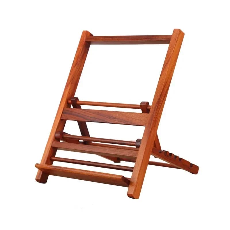 Mahogany Study Four Treasures Bookshelf Solid Wood Bookstand Reading Stand Brush Calligraphy Copy