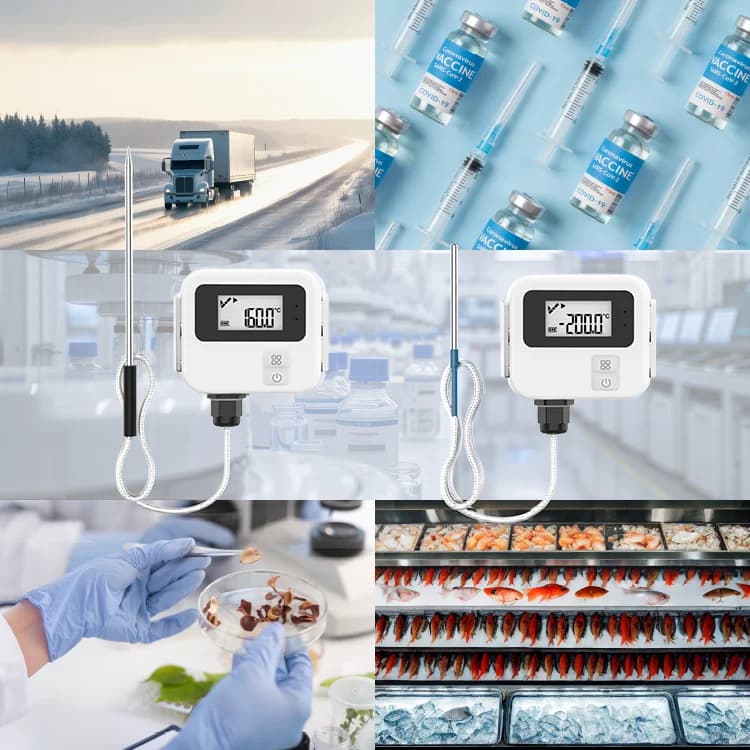 Industrial Temperature Data Logger Indicator Laboratory Room Greenhouse Wireless Ble Temperature Sensor Wireless