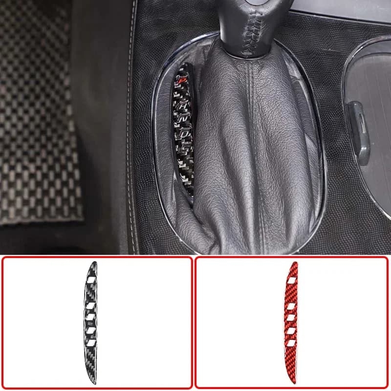 For 2005-2013 Chevrolet Corvette C6 soft carbon fiber car styling gear indicator frame cover sticker car interior accessories