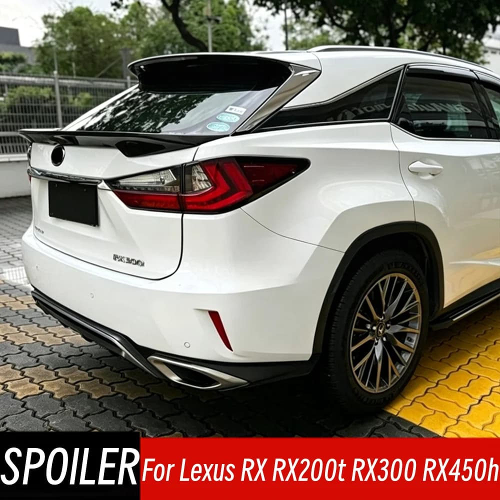Rear Middle Trunk Lip Spoiler Wings For 2016-2022 Lexus RX AL20 RX200t RX300 RX450h Rear Tail Gate Spoiler Car Accessories Part