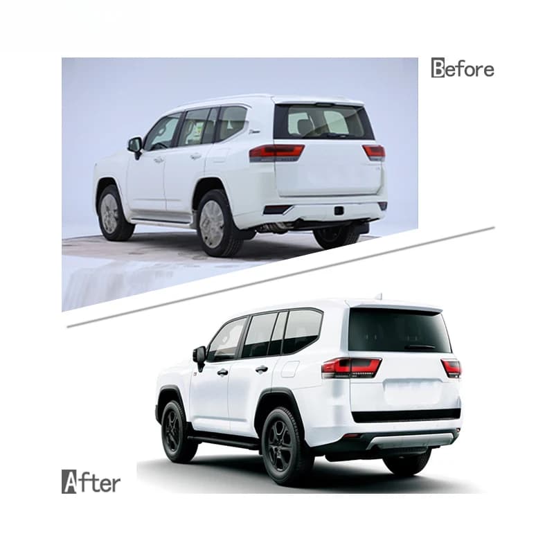 Car Accessories Full Replacement Tuning Wide Body Kit with Grille Bumper Fender Flares for LC300 2021+