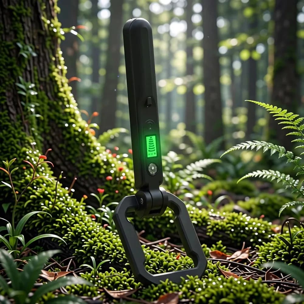 Portable Foldable Metal Detector LCD Display with 360° All-Around Detection High Sensitivity Handheld Metal Detector