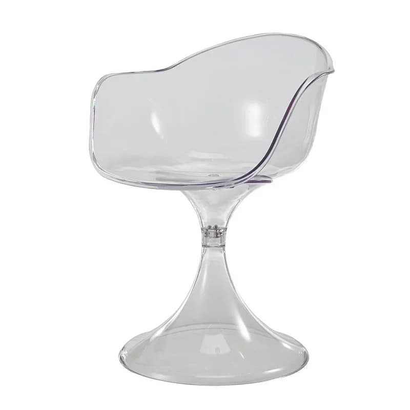 Acrylic dining chair light luxury Internet celebrity living room home leisure negotiation back chair Nordic small apartment