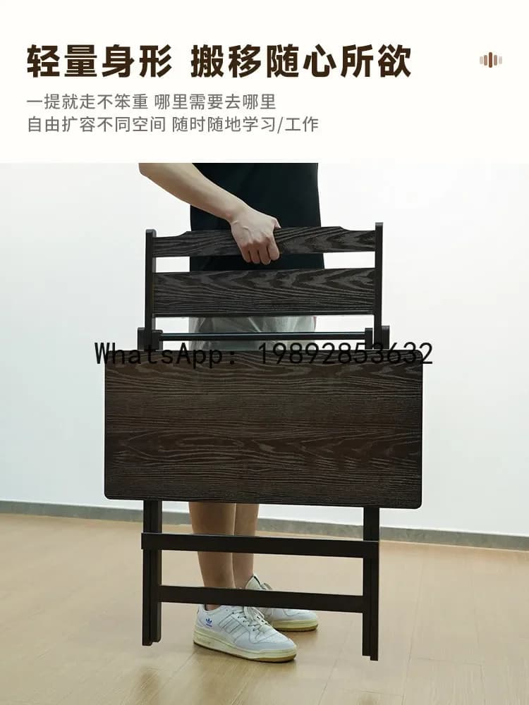 a-16 folding table - bedside desk, portable writing desk for renters