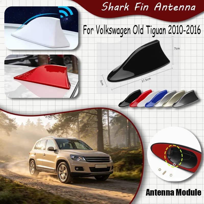 For VW Tiguan MK1 2010-2016 – Shark Fin Antenna, FM Signal Booster, Waterproof Radio Antenna, FM/AM Super Aerials