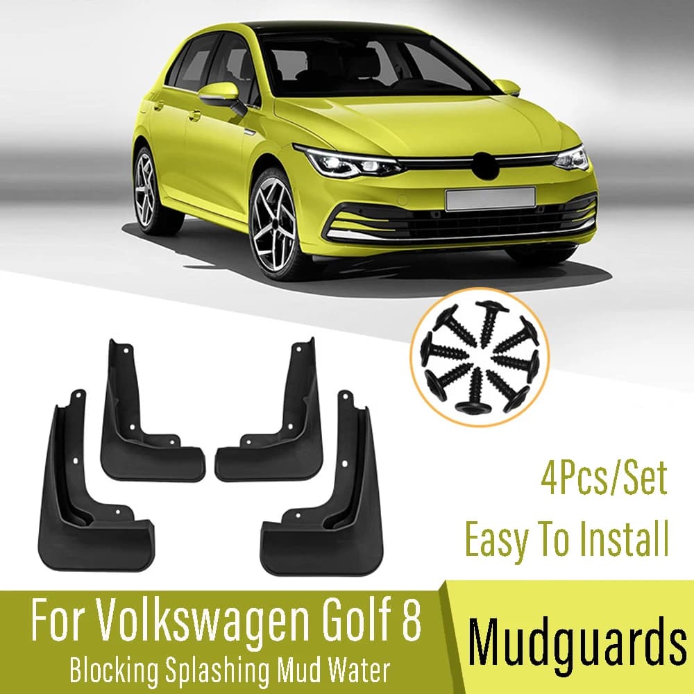 For Volkswagen VW Golf 8 MK8 R-Line 2020 2021 2023 Car Front Rear wheel Fender Accessories Splash Guards Mudguards Mud Flaps