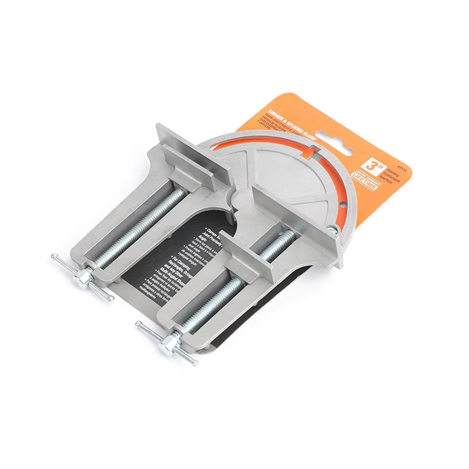 Aluminum Corner Clamp Fixture with Adjustable Angle 0-180 and 3inch Opening SKU 9133