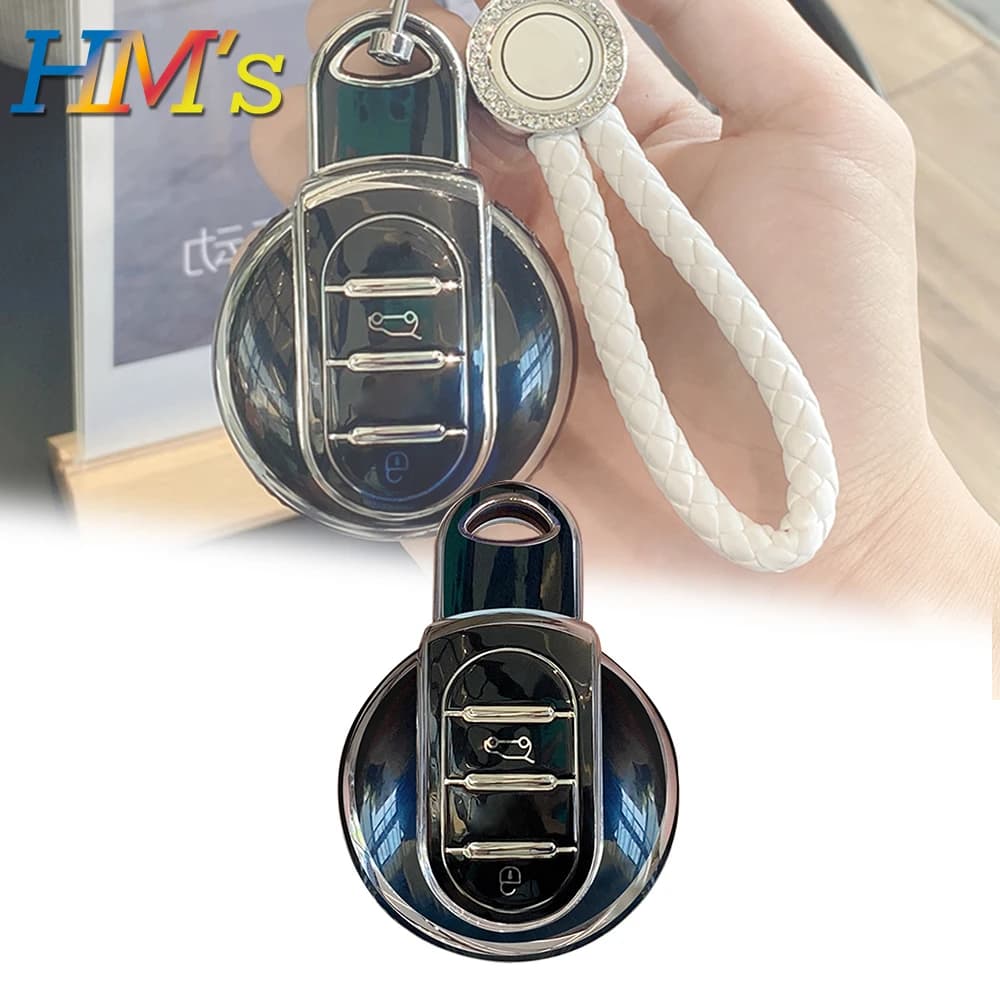 Car Key Case Cover For MINI COOPER S ONE JCW F54 F55 F56 F57 F60 Clubman Countryman Remote Fob Holder Shell Accessories