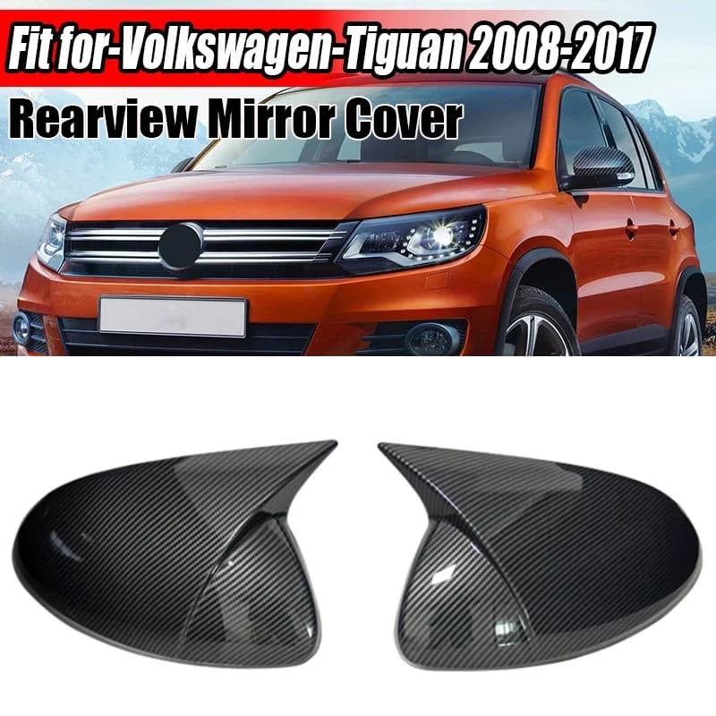 Pair M Rearview Mirror Cover Side Reversing For Volkswagen Tiguan 2008-2017 Rear View Mirror Trim Caps Car Accessories