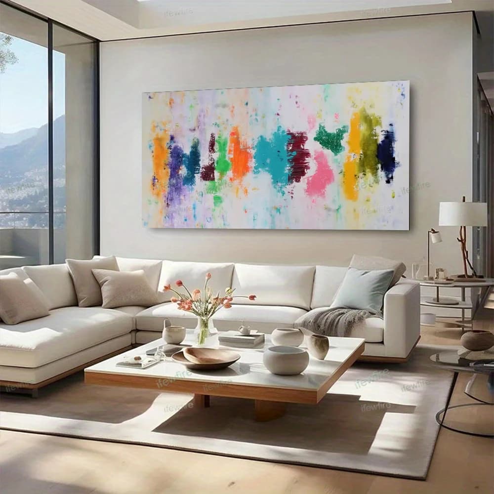 Palette Knife 100% Handmade Flower Oil Painting on Canvas Wall Art indoor Artwork For Home Decor coarse texture Wall Painting