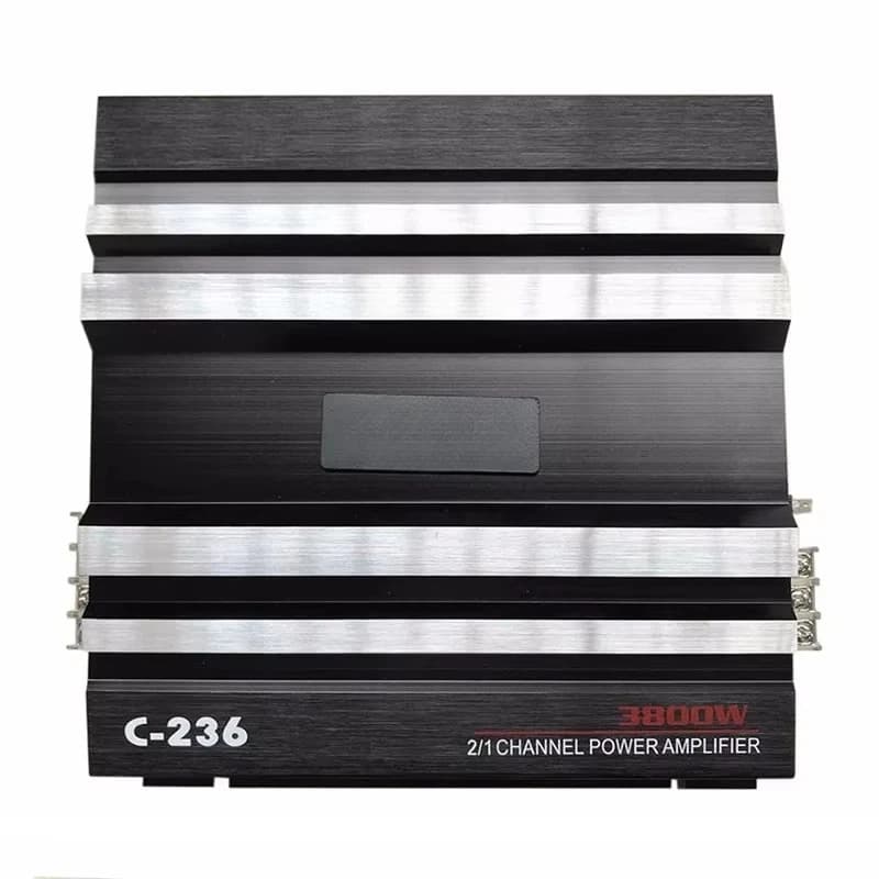 OEM C0029 C-236 3800W 2-Channel Car Audio Amplifier Powerful Aluminum 12V DC Bass AMP for ALL Cars