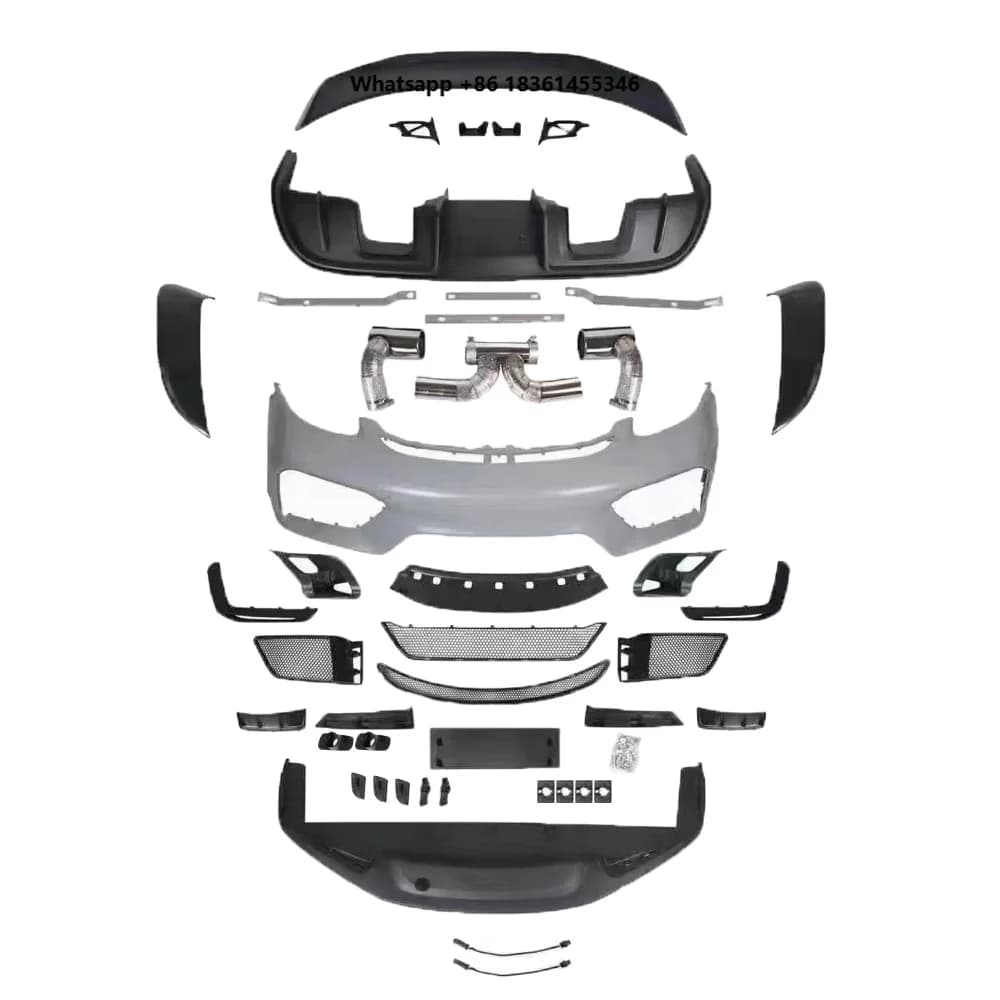 For 718 Cayman Boxster Upgraded GT4 Style Plastic PP Carbon Fiber Body Kit