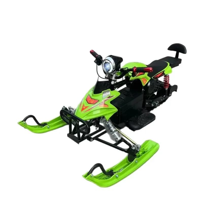 Electric snowmobile two-seat tracked ski