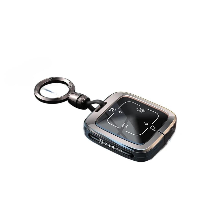 Premium Zinc Alloy Key Cover Case for Zeekr 7X/001/007 GT/009/X/MIX NFC Card - Protective Smart Key Shell Keychain