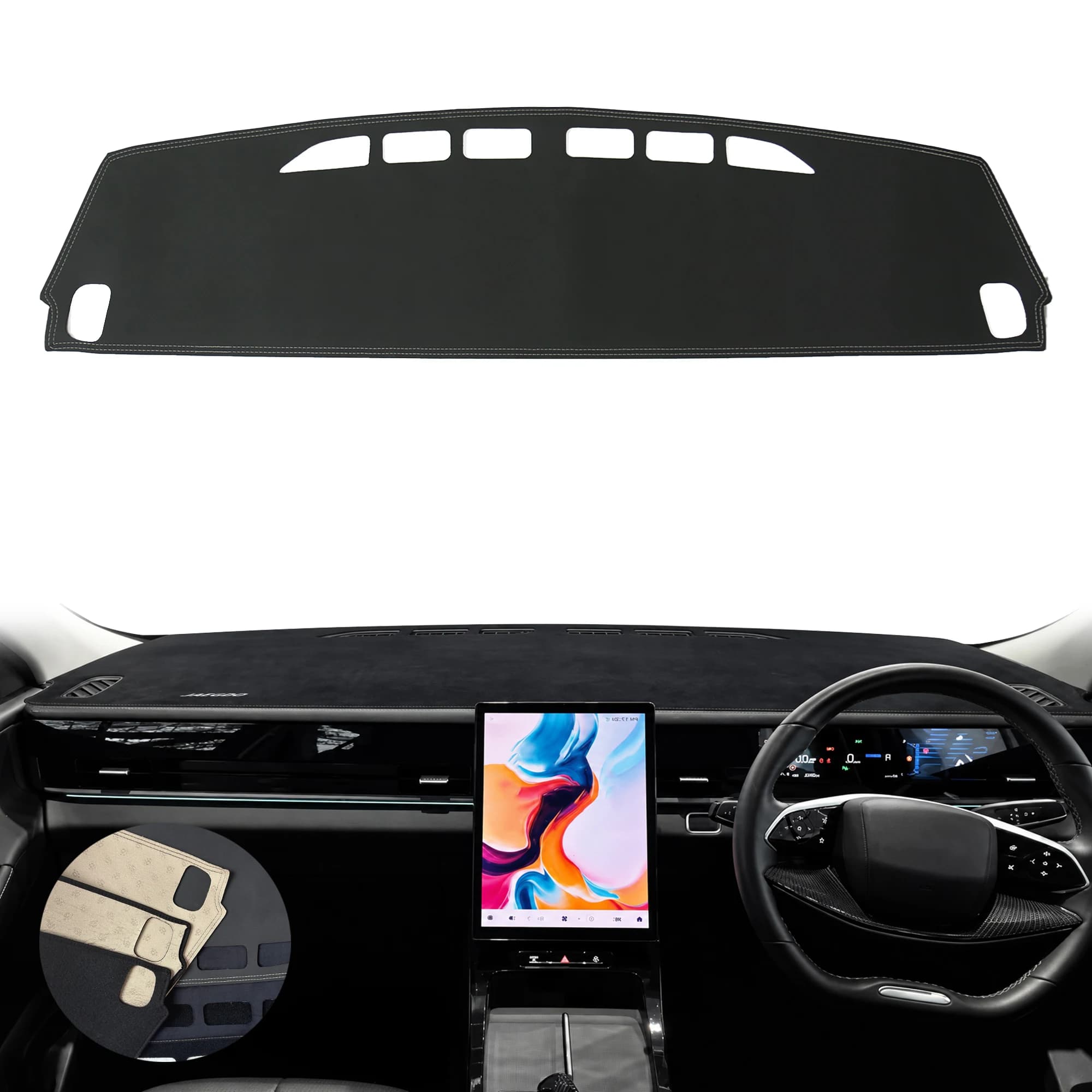for Jaecoo J5 2025 2026 2027 Anti-Glare Dashmat Dashboard Cover Dash Mat Sun Block Anti-UV Non-Slip Car Protector Mat