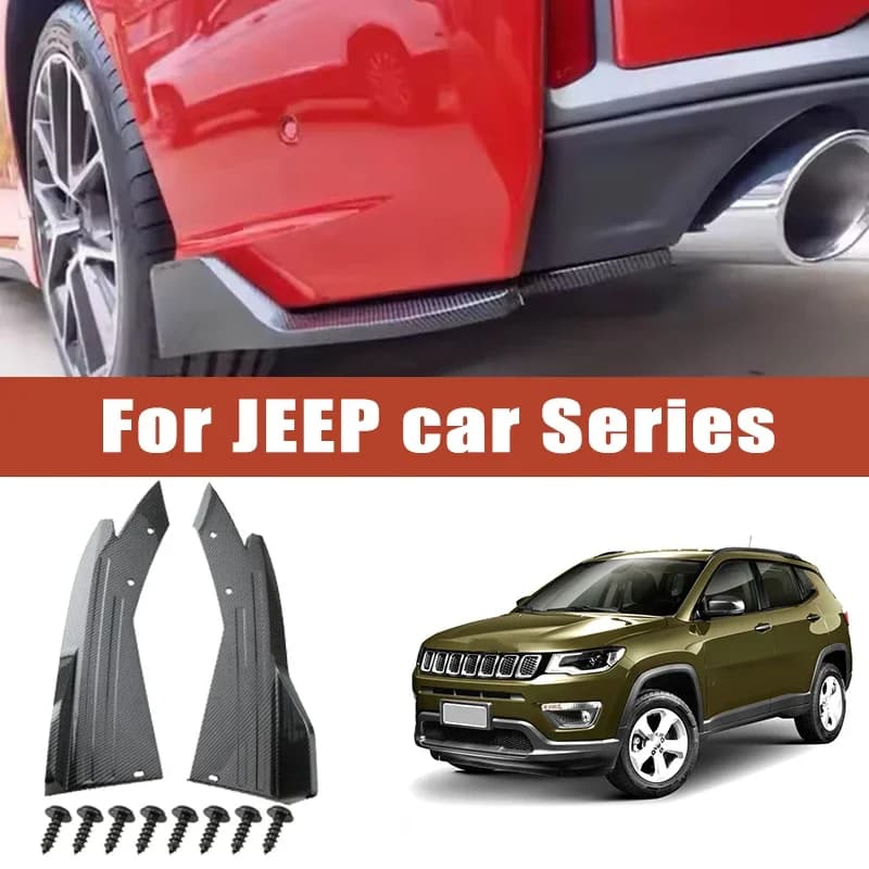 Car Bumper Spoiler Rear Lip Angle Splitter Diffuser Winglet Anti-crash Modified Car Body For JEEP Wrangler GrandCherokee Compass