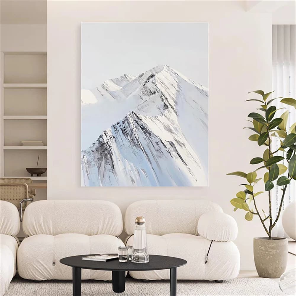 Abstract Canvas Home Decor Painting Thick Oil On Canvas Handmade Gray Oil Painting Modern Wall Art Picture For Home Wall Decor