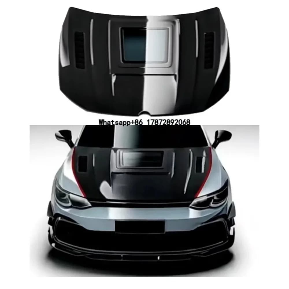 Real Carbon Fiber CMST Transparent Glass Style Screw Fixing Hood for GOLF8 MK8 GTI R 2020-2024 Exterior Accessories Mk8