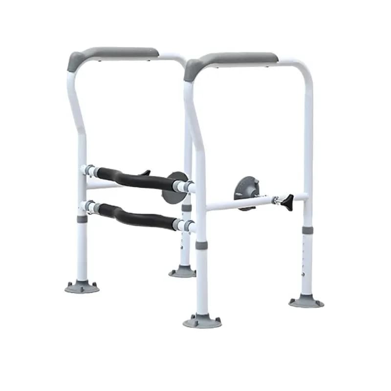 Elderly toilet safety railing Indoor barrier-free anti-skid belt Suction cup Foot pedal folding No punching