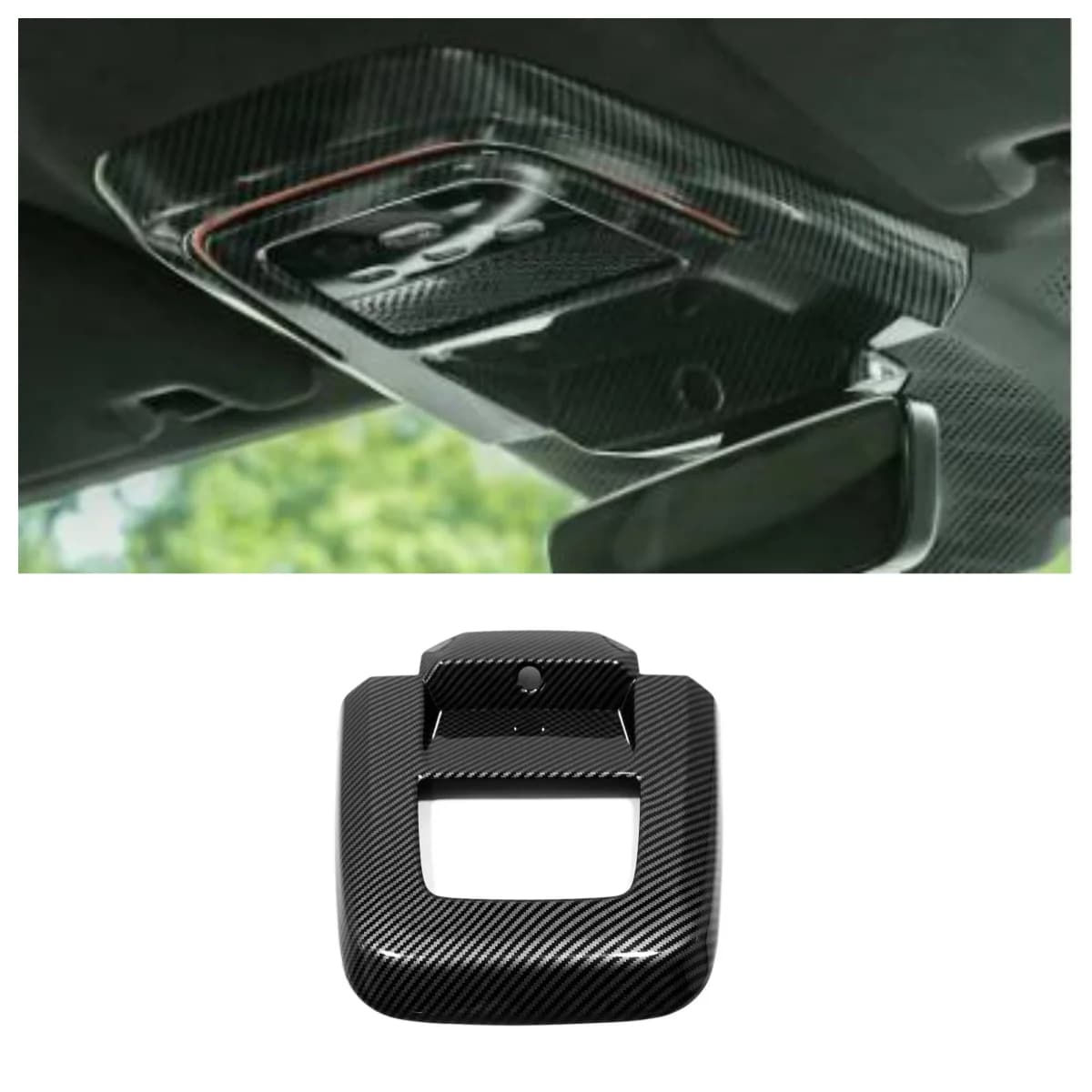 Fit For Zeekr 0012022-2024 ABS carbon fiber color /wood/ silver front reading light interior decorative accessories