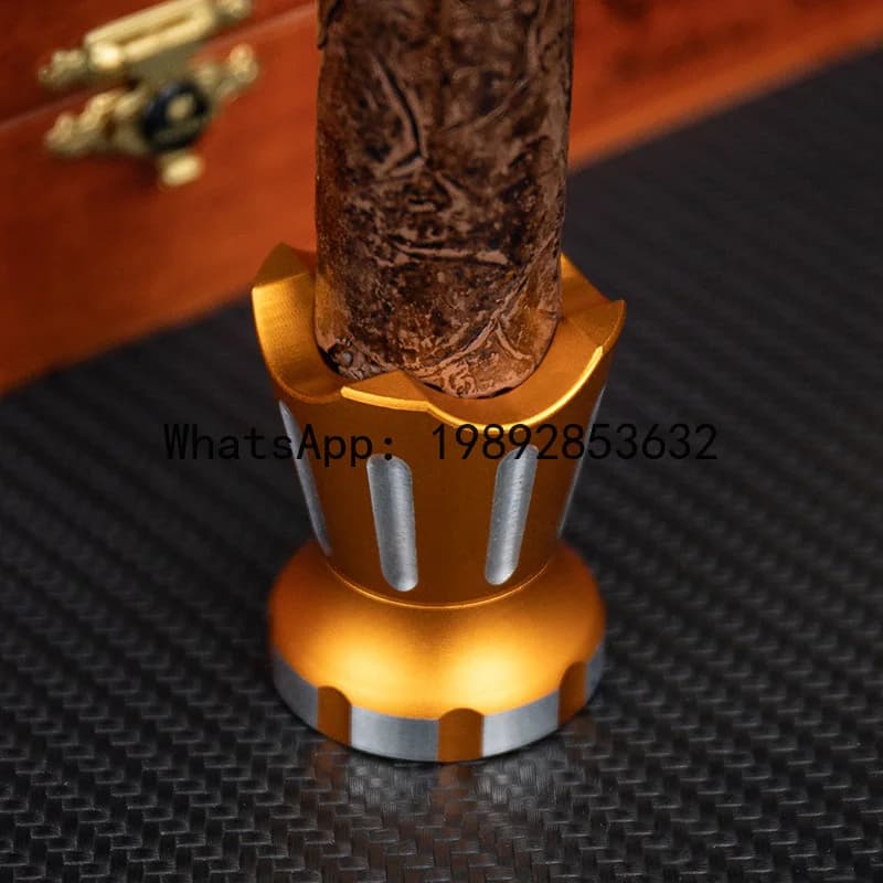 X4-1 large diameter smoke slot aluminum alloy portable multi-function crown cigar holder hole opener