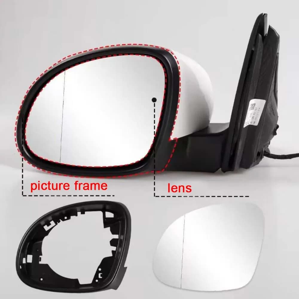 Protective Cover Polar Gray Laser Silver Bay Blue Door Mirror Shell For Volkswagen Tiguan 2009-2017 Car Rearview Accessories