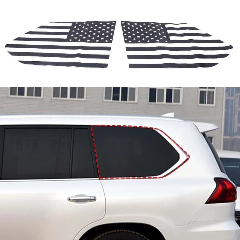 For Lexus LX 570 URJ200 2016-2021 Car Rear Side Window Vinyl Decal Decorate Stickers Car Exterior modification Accessories
