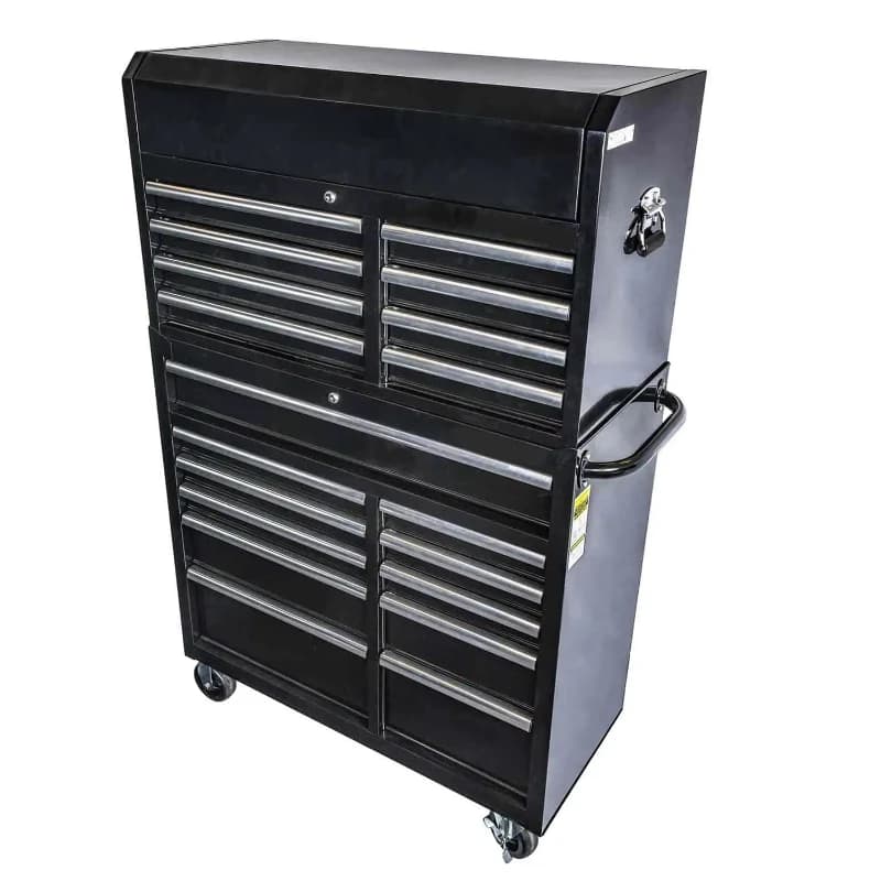 The removable tool cabinet with handle can be separated and the top can be opened