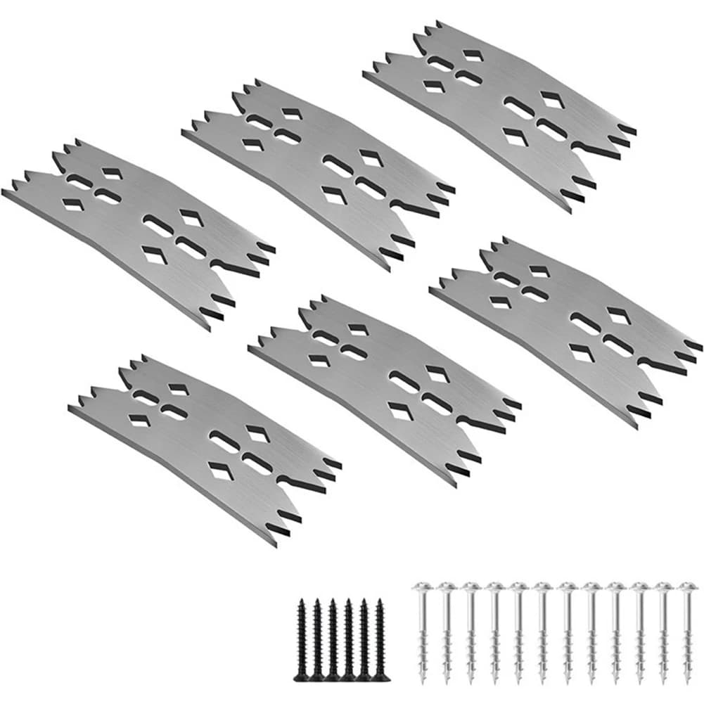 Board Fasteners Set with Screws 6 Pieces for Wood and Metal Panels Robust Metal Sheet Connector for Construction and Assembly