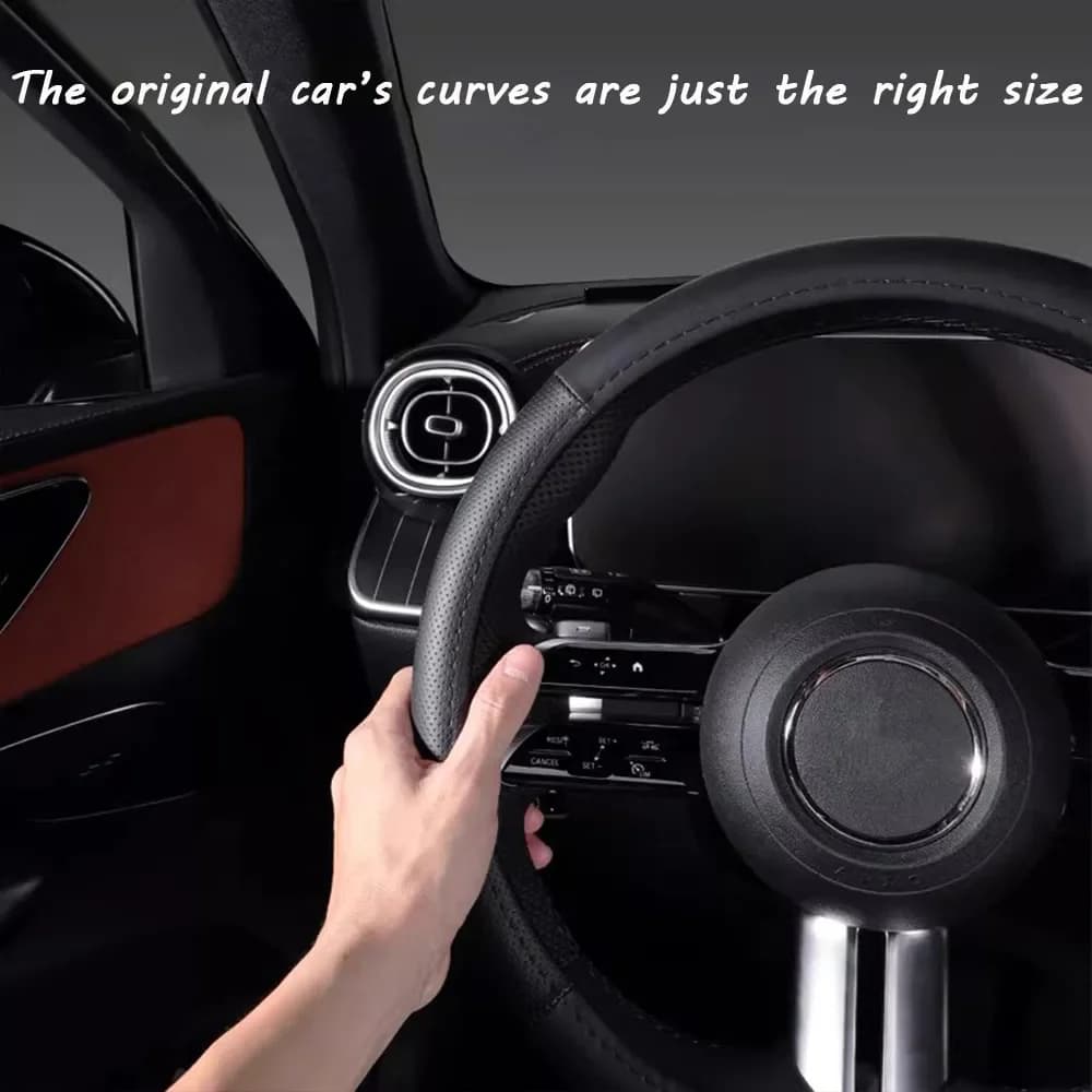 Breathable Ice Silk Steering Wheel Cover Anti Slip For Mercedes Benz GLC X254 C Class W206 2025 S Class W223 X223 GLE W16 2025