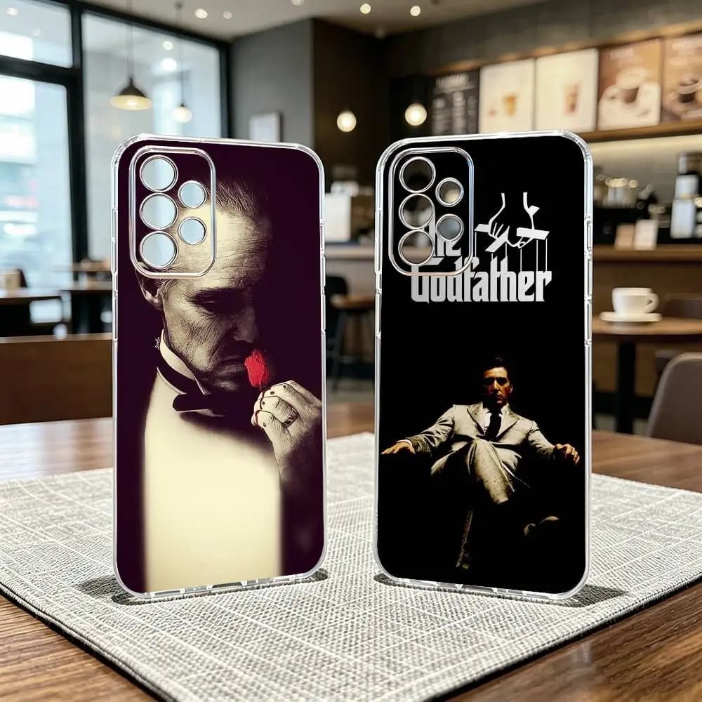 D-Don Vito Corleone-e Phone Case Transparent Silicone Soft For Samsung S25,S24,S21,S22,S23,S30,Ultra,S20,Plus,Fe
