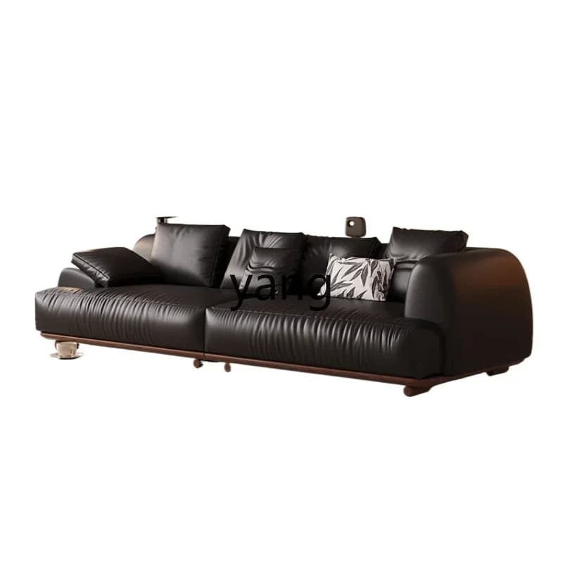 CX medieval leather living room modern simple first-layer cowhide sofa